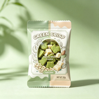 Emballage personnalisé pour barres énergétiques, sachet en plastique alimentaire à fermeture arrière, emballage pour barres protéinées, service d'impression personnalisé OEM