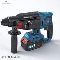 MKT Meilleure Offre - Kit Combo d'Outils Électriques Sans Fil 6-en-1 à Batterie Lithium 18V 20V 21V, Perceuse et Marteau Sans Balais