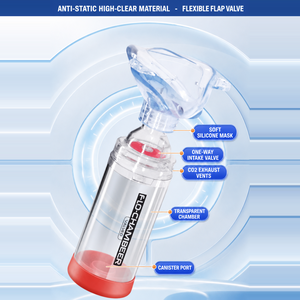 <span class=keywords><strong>Chambre</strong></span> de Rétention à Valve de Classe Médicale I pour Bébés/Enfants, Dispositif <span class=keywords><strong>d</strong></span>'<span class=keywords><strong>Inhalation</strong></span> <span class=keywords><strong>d</strong></span>'Aérosol pour l'Asthme <span class=keywords><strong>avec</strong></span> <span class=keywords><strong>Masque</strong></span> et Embout Buccal - Product Image 1