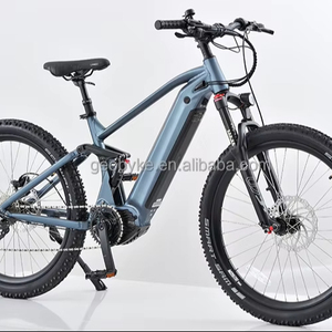 Bicicleta Eléctrica de Montaña de Suspensión Completa de Alta Calidad de <span class=keywords><strong>27.5</strong></span> Pulgadas, Motor Central de 48V 250W, Batería Integrada, 9 Velocidades, Aleación de Aluminio - Product Image 1