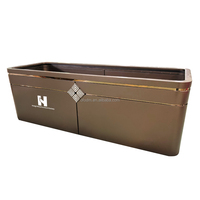 Kit lit de jardin extérieur en métal en acier galvanisé Boîte à fleurs en acier inoxydable pour la maison pour herbes végétales et fleurs