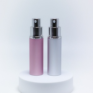 MUB Engrave Logo Cosmetic 10ml Black Round Aluminum Perfume Spray <b>Bottle</b> Atomizer - Product Image 3