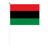 Drapeau du Nigeria, petit drapeau à main résistant aux intempéries en polyester pour la décoration de table, les événements scolaires, les matchs de football, les défilés, les célébrations
