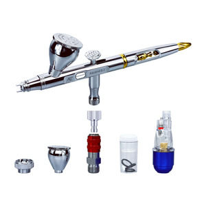 Aérographe R7 Ascend 0.2 à alimentation par gravité, double action, vitesse réglable, pour peinture artistique et pulvérisation - Product Image 5