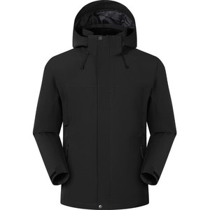 Men Solid Color Windproof Outdoor 3 In 1 Windbreaker <b>Jacket</b> Workwear Uniforms Custom Logo Factory Clothes - Product Image 3