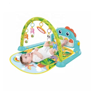 Tapis d'éveil musical pour bébé JinYing, couverture douce pour nourrissons, clavier musical, piano dinosaure, tapis de jeu et de gym pour bébé - Product Image 1