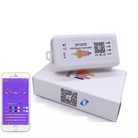 Contrôleur LED intelligent AP SP107E avec contrôle par application, synchronisation musicale, RVB pleine couleur, 2048 pixels, 5-24V 6A, 3 canaux, charge maximale 144W, portée 20m