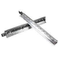 Profilés en T en acier galvanisé pour plafond, profilés principaux et transversaux, couleur blanche, structure de plafond suspendue pour panneaux de plafond