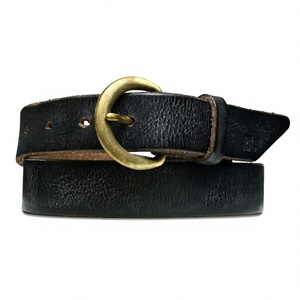 Ceinture unisexe de luxe BS International en acier, avec boucle ardillon carrée à motif tête de mort, en cuir de vachette imprimé, écologique, imperméable, style vintage et décontracté - Product Image 5