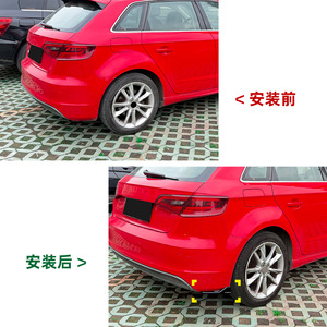 สปอยเลอร์กันชนหลัง Audi A3 S3 8V ลายคาร์บอนไฟเบอร์ แบบติดกาว สำหรับปี 2013 2016 รุ่น Hatchback S Line - Product Image 4