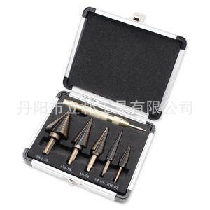 ชุดดอกสว่านเจาะโลหะ Li Pu Spade 5 ชิ้น แบบก้านสามเหลี่ยม ชุบสีดำออกไซด์ ขนาด 1/4 นิ้ว สำหรับเจาะโลหะแบบขั้นบันได - Product Image 3