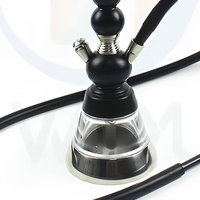 En gros, Ensemble de chicha mini moderne et élégante en aluminium portable, avec base en acrylique, bol en silicone, pince et accessoires, durable