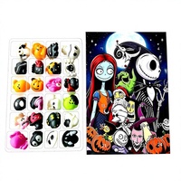 Offre Spéciale Calendrier de l'Avent de la Veille d'Halloween Boîte Mystère Décoration en Verre Jouet Créatif Fantôme de Dessin Animé 14 ans et plus Fabriqué au Guangdong