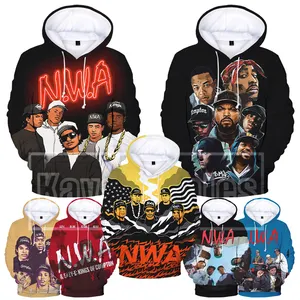 N.W.A 3D Printed Hoodies for Men 2022 Hot American Rapper 3D Printing Hoodies From Men Hot Fashion Cool Oversized Pullover