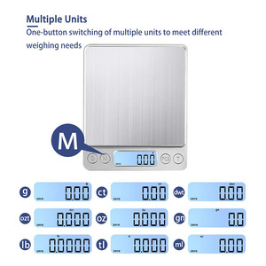 J & R 베스트 셀러 맞춤형 가정용 디지털 2000g 보석 저울 0.1g 정확도 USB 충전 포켓 LCD 디스플레이 OEM 지원 - Product Image 4
