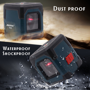 Mestek New T03 2 Lines 3D Green <span class=keywords><strong>Laser</strong></span> Cấp Ngang Và Dọc Với Tự Động Cân Bằng, Trong Nhà Và Ngoài Trời - Product Image 4