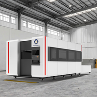 3000W CNC-Faserlaserschneidmaschine mit KI-gesteuertem Wasserkühlungssystem, automatischem Wechseltisch, vollständig geschlossen, Cypcut-Steuerung, Servomotor