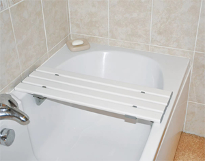 Light Reinforced Slatted <b>Plastic</b> Bathtub Seat Heavy Load Bearing Waterproof Bath <b>Bench</b> Seat - Product Image 1