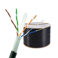 Exterior UTP Cat6 cat 6 red LAN Ethernet cable UTP 26awg cobre desnudo CCA 305m caja 1000 ft cable