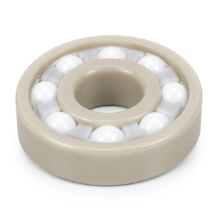 Rodamiento de bolas de ranura profunda de plástico PEEK 6204, 20x47x14mm, con bolas de cerámica de circonia y jaula de PTFE - Product Image 1