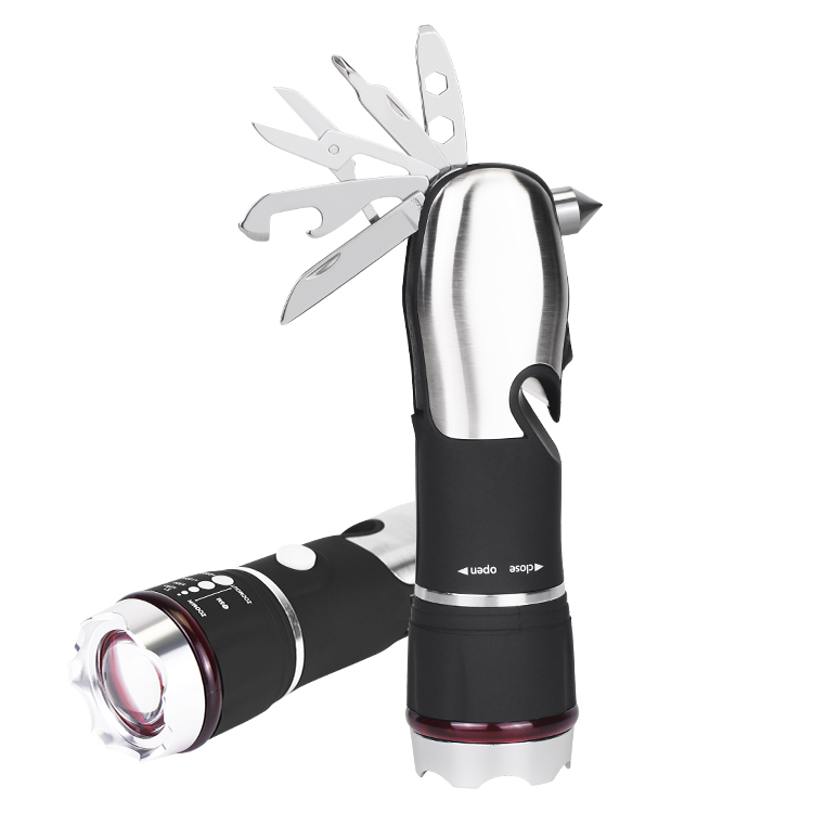 Многофункциональный светодиодный фонарик высокой мощности, многофункциональный автоматический фонарик для чрезвычайных ситуаций, фонарик для повседневного использования, 1 Вт, светодиод 100