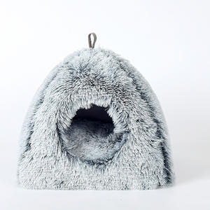 เตียงสัตว์เลี้ยงผ้ากำมะหยี่รีไซเคิลเป็นมิตรต่อสิ่งแวดล้อมแบบพกพาสำหรับสุนัขและแมว - Product Image 4