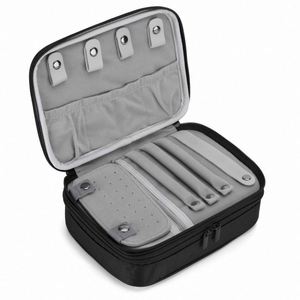 Étui de rangement pour bijoux de voyage compact et de grande capacité, fabriqué en usine BSCI, pour colliers, boucles d'oreilles, bagues, montres - Product Image 5