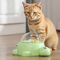 Mainan Puzzle hewan peliharaan interaktif bentuk kura-kura baru penekan untuk mengeluarkan makanan kucing anjing produk hewan peliharaan pereda kebosanan