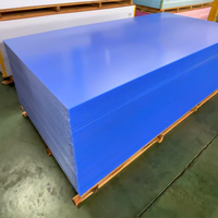 Plaque acrylique 100% vierge 1220*2440mm (4x8 pieds) 1mm 3mm 2mm 4mm 6mm 12mm 18mm, feuille acrylique coulée premium bleue dépolie pour enseignes