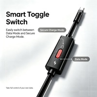 Cable de Carga Seguro USB-C de 120W con Bloqueo de Datos, Personalización de Fábrica, Protección de Seguridad de Datos, Cable de Carga Rápida USB-C