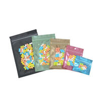 Sachets en aluminium PE de qualité alimentaire, imprimés sur mesure, avec fermeture éclair, résistants à l'humidité, jetables, 5x8 pouces, pour gelée et chewing-gum