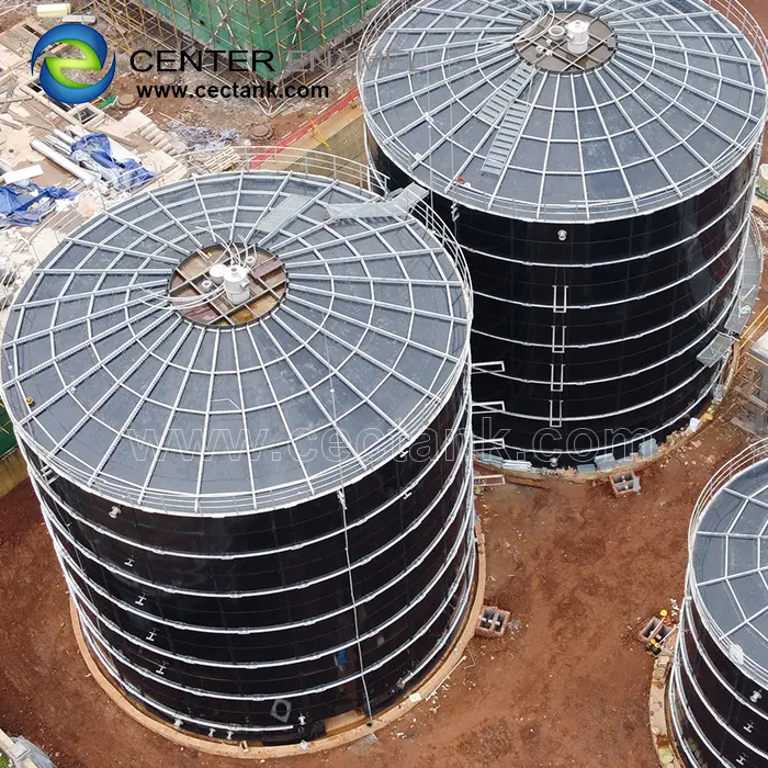 High Quality agriculture biogas bolted steel storage tank , coating could be 2-3 layers