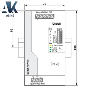 ต้นฉบับ QUINT4-PS/1AC/24DC/20 แหล่งจ่ายไฟ 2904602 สําหรับ Phoenix - Product Image 2