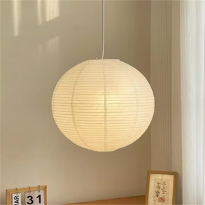 Phổ Biến Trang Trí Nội Thất Handmade Gạo Giấy Đèn Lồng Đèn Chùm Trong Nhà Trung Tâm Mua Sắm Nhà Hàng Hiện Đại Giấy Mặt Dây Chuyền Đèn - Product Image 3