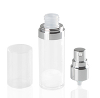 Flacon Transparent pour crème cosmétique, présentoir de lotion PETG, de 15ml, 30ml ou 50ml, vente en gros, d'usine, nouveau