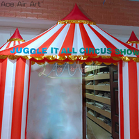 Arche gonflable personnalisée rouge et blanche pour événements, fêtes, promotion et publicité