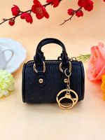 Dompet Mini untuk Wanita dengan Penutup Ritsleting Bahan PU Serbaguna Dompet Koin Fashion Tas Penyimpanan Earphone Tas Kecil