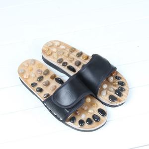 Doğal çakıl taş ayak masajı terlik refleksoloji bakım kan aktive ayak akupunktur noktası masaj ayakkabıları erkekler kadınlar için - Product Image 4