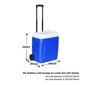 OEM/ODM Large Capacity Camping Portable Trolley <b>Ice</b> <b>Cooler</b> <b>Box</b> Portable Insulation <b>Box</b> for Outdoor Party BBQ - Product Image 3