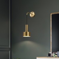 Lámpara de Pared LED de Metal, Simple, de Cuerda Larga, para Decoración de Dormitorios, Hogares y Hoteles