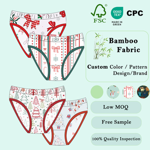 Sous-vêtements pour garçons respirants et écologiques, logo personnalisé, différentes couleurs unies, fibre de bambou, imprimé, séchage rapide, caleçons pour enfants - Product Image 5