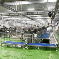 Ligne d'abattage de chèvres d'abattoir de moutons halal complète équipement de boucherie d'abattoir de religion islamique