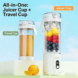 Portable Stainless Steel AC Motor <b>Juicer</b> USB Rechargeable <b>Mini</b> for Car RV Hotel Outdoor Household Use Bestseller - Product Image 5