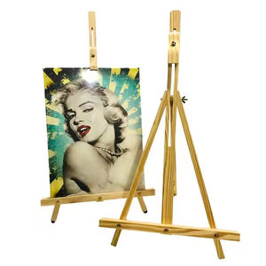 Chevalet de table pliable en pin de haute qualité, 100 % fait main, couleur bois naturel, pour peinture et présentation d'images - Product Image 5