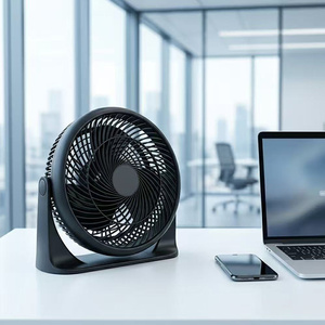 <span class=keywords><strong>Ventilateur</strong></span> de bureau électrique domestique professionnel OEM ODM, 8 pouces, format compact, 3 vitesses, vent puissant, silencieux, stable, cordon d'alimentation visible. - Product Image 4