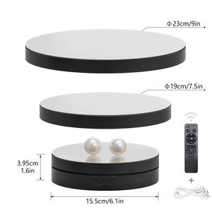 3 in 1 360度写真ターンテーブル回転電気ターンテーブル電動回転ディスプレイスタンドジュエリー製品ディスプレイ用 - Product Image 4