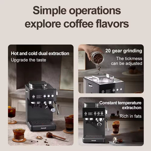 Cafetera Espresso Inteligente 2026 para el Hogar, 20 Bares de Presión, con Función de Molienda Fina de 30 Velocidades, Alta Eficiencia y Ahorro de Energía - Product Image 4