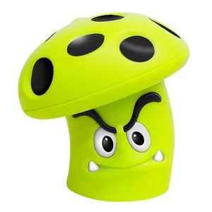 Cartoon Spinning Top Small Mushroom Toy Press Combat Rotating Top Gyroscope Whipping Top