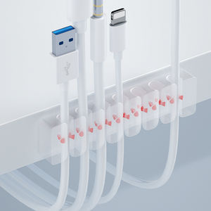 Buena calidad, nuevo diseño, superventas, adhesivo TPR, papelería, gestión de cables, oficina, <span class=keywords><strong>cerca</strong></span> del escritorio, Clips de cable, accesorios de consumo - Product Image 5