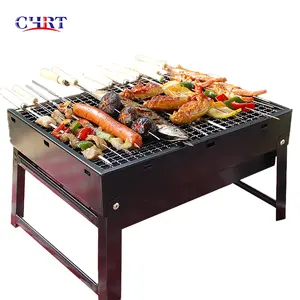 Máy Nướng Bbq Than Củi Di Động Ngoài Trời Bằng Thép Không Gỉ Bán Sỉ CHRT